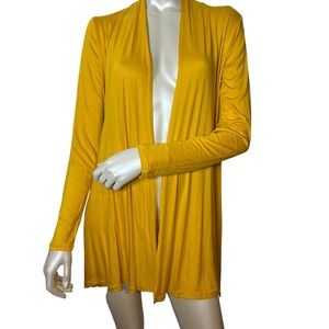 Amore Yellow Gold light weight, long sleeve cardigan